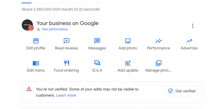 Google My Business Profile