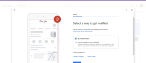 verify google business profile